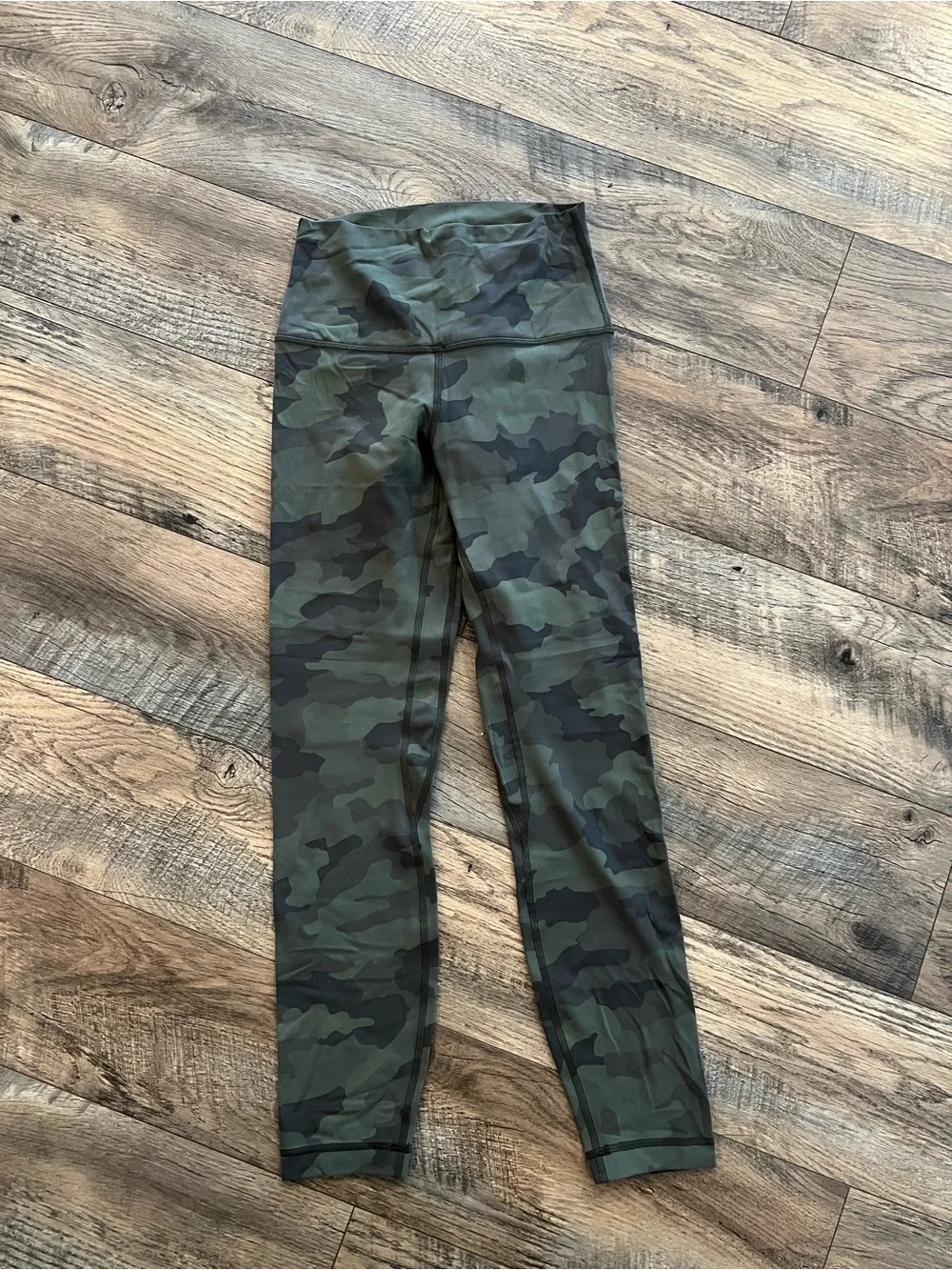 Brand new - tags removed - lululemon align size 4 heritage 365 camo green twill